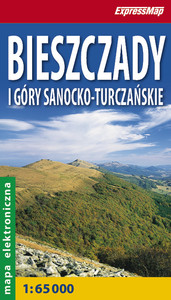 Bieszczady i Góry Sanocko-Turczańskie 1:65 000 KMZ