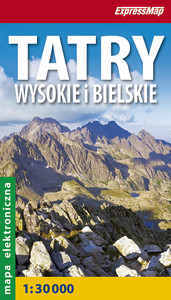 Tatry Wysokie i Bielskie. Polskie i słowackie 1:30 000 KMZ