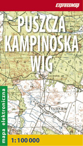 Puszcza Kampinoska WIG 1:100 000 KMZ